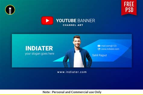 Youtube Banner Psd Template