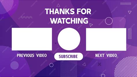 Youtube Ending Screen Template