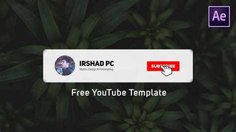 Youtube Subscribe Animation Template