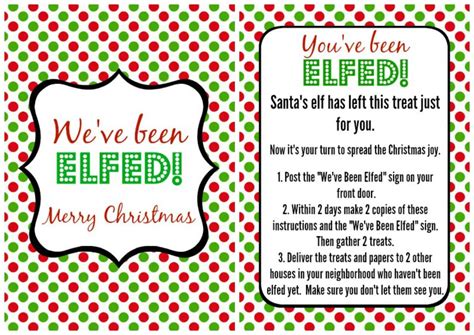 Youve Been Elfed Printable