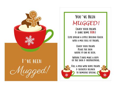 Youve Been Mugged Free Printable