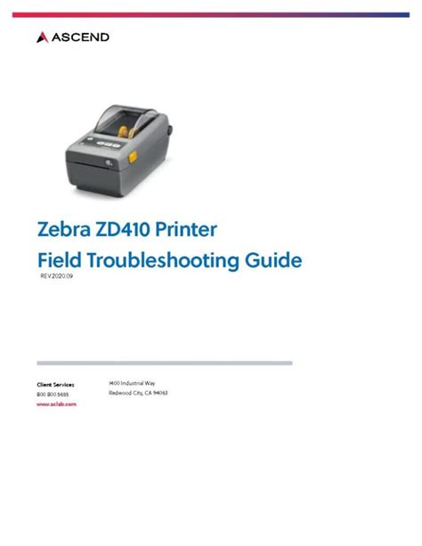 Zebra Printer Troubleshooting Manual