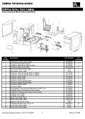 Zebra Z4m Z6m Service Manual Parts List