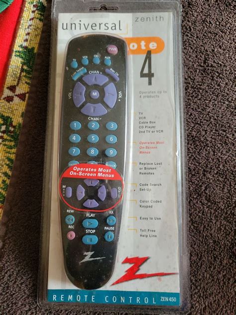 Zenith Universal Remote Owner Manual