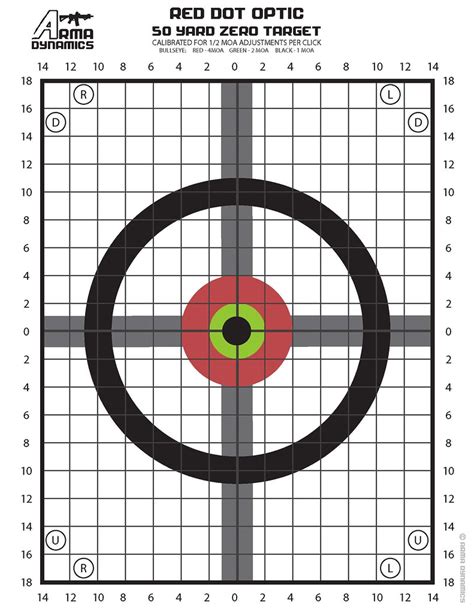 Zeroing Target Paper Printable