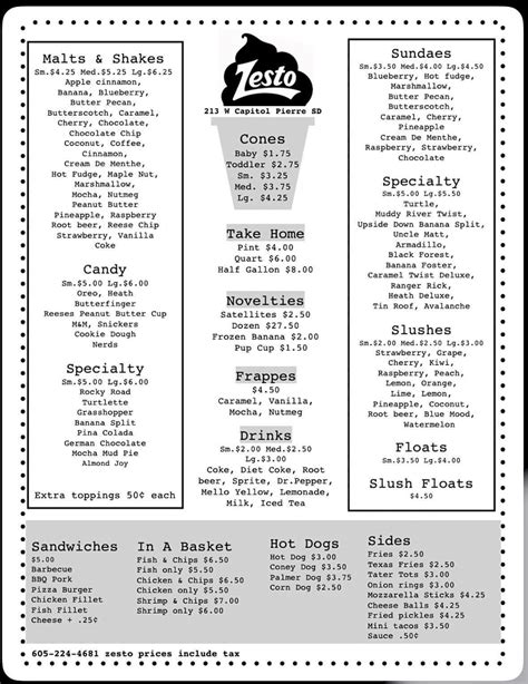 Zestos Ice Cream Menu: A Comprehensive Guide to Flavors, Prices, and More