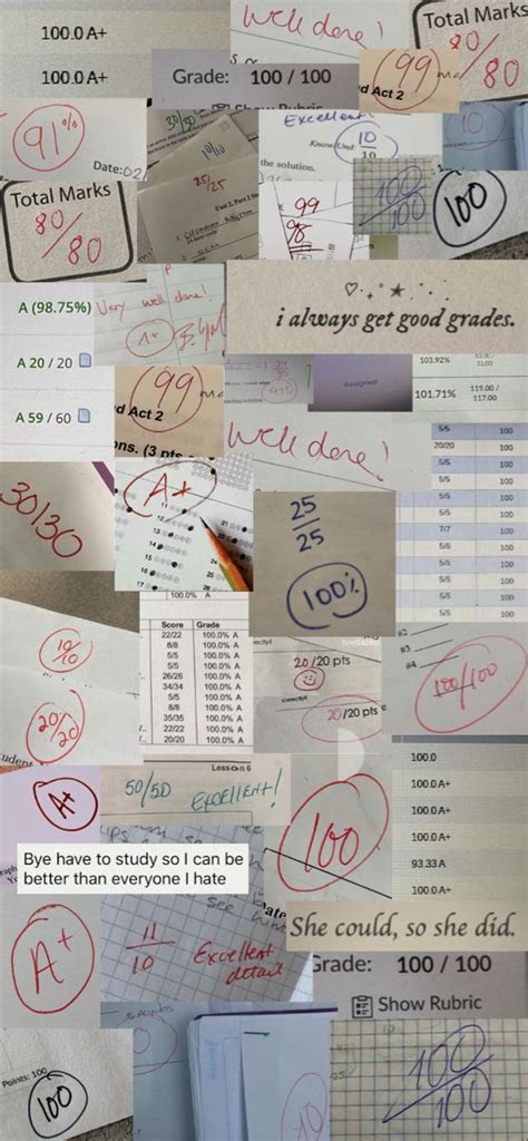 a+ test result aesthetic, Grade results a+, a plus in red circle. test
