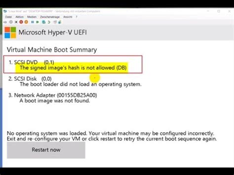 a boot image was not found hyper-v, How to fix boot device not found