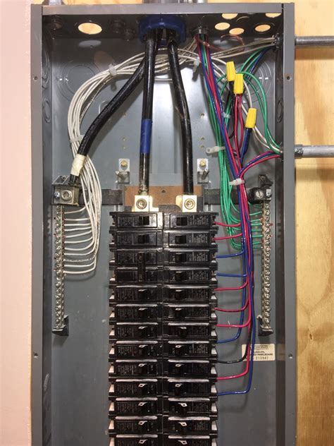 a main breaker panel wiring 