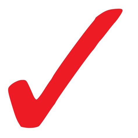 a red check mark against white background, Red check mark, white background stock photo