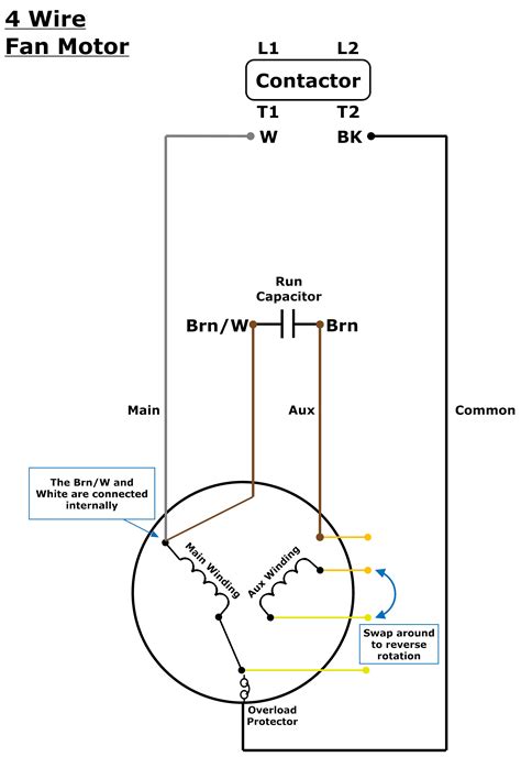 ac condenser fan motor wiring diagram 