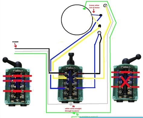 ac motor reversing switch wiring diagram 