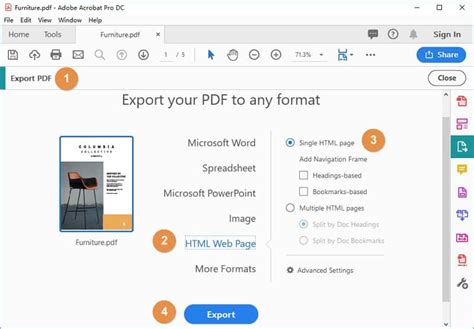 acrobat pdf to html, How to convert pdf to html using adobe acrobat pro dc 2022