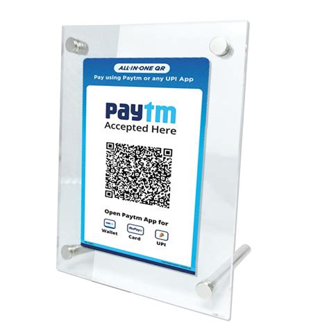 acrylic frame for qr code, Qr code social media sign on acrylic frame