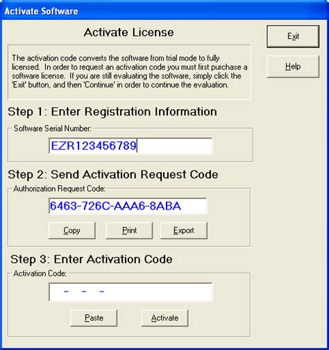 activation code for software, Software license activation. Activation software license code activate serial diablo number request send ezr lic