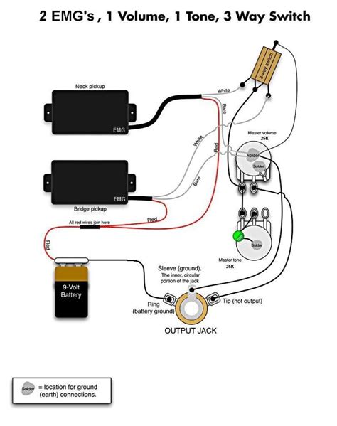 active emg guitar wiring diagrams 