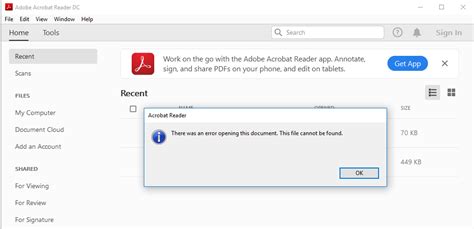 adobe acrobat file cannot be found, Unable to edit pdf files in acrobat