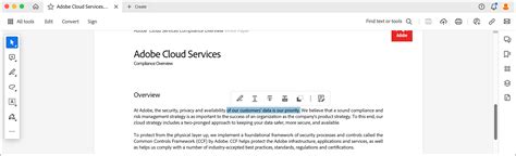 adobe acrobat reader screen shot sample, Screen shot