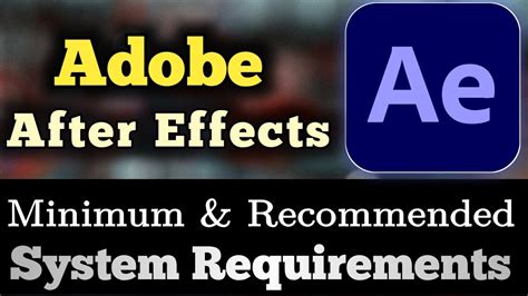 adobe after effects 2015 system requirements, 