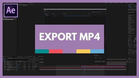 adobe after effects export mp4, Export adobe after effects to mp4