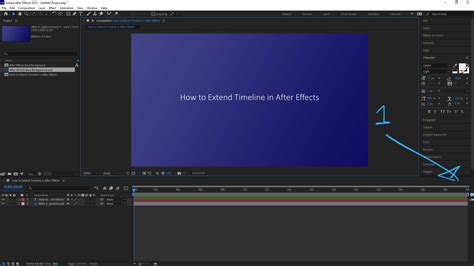 adobe after effects extend timeline, 