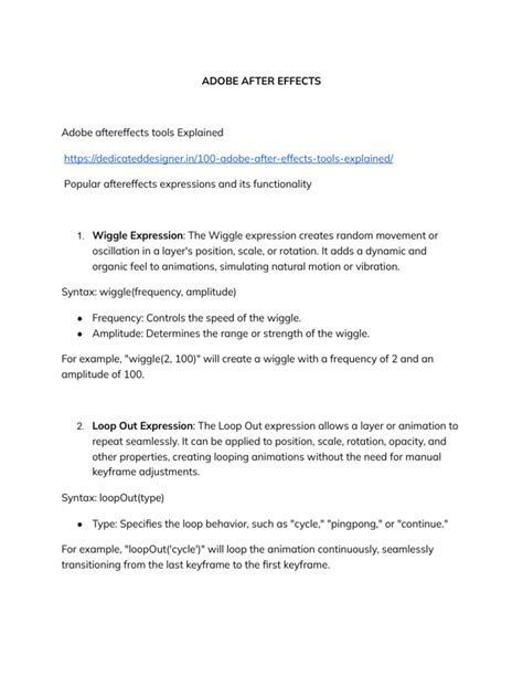 adobe after effects notes pdf, 