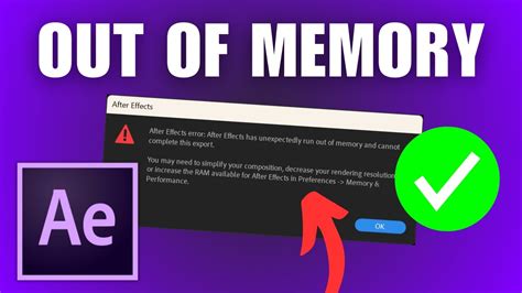 adobe after effects out of memory, How to fix out of memory error in adobe after effects