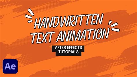 adobe after effects writing text animation, Tutorial effects writing adobe handwritten. Handwritten text effect