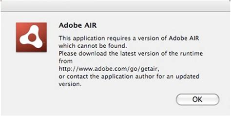 adobe air application descriptor not found, Adobe air sdk 문제 해결 안내서 응용 프로그램 설명자를 찾을 수 없음