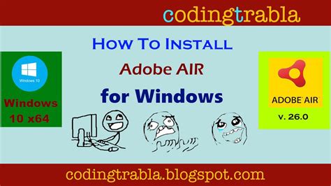 adobe air installation windows 10, Download adobe air for windows 11/10/8/7 (latest version 2023. Adobe air windows install guru downloads window
