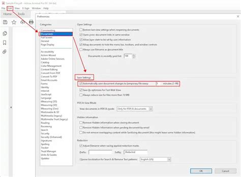 adobe auto save file location, Auto save your content