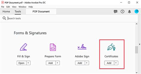 adobe certificates digitally sign, Adobe acrobat sign in