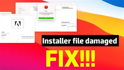 adobe damaged installer fix download, Installer damaged. The installation cannot continue as the installer file may be damaged