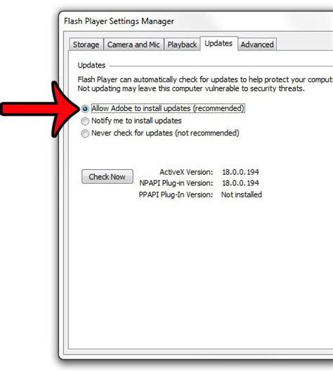 adobe flash player automatic updates, Adobe flash plater 8