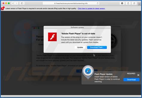 adobe flash player pop up, How to remove ‘adobe flash player is out of date’ pop-up virus. Flash player adobe pop virus date remove