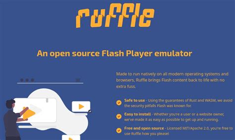 adobe flash player ruffle, Conoce ruffle, un emulador para ejecutar contenido en flash player