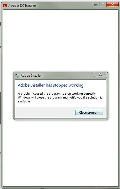 adobe installer the installation cannot, The installation cannot continue as the installer file may be damaged. Installer damaged