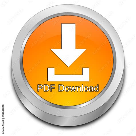 adobe pdf download button, Pdf download button stock vector