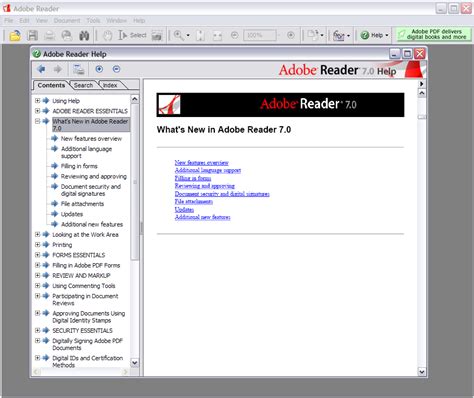 adobe reader 7, Adobe reader 7