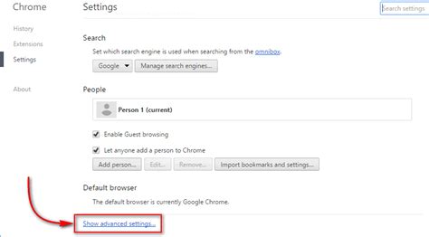 advanced settings for google chrome, Settings reset state confirmation restored dialog. Google chrome