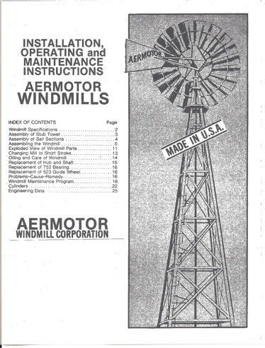aermotor windmill a602 diagram 