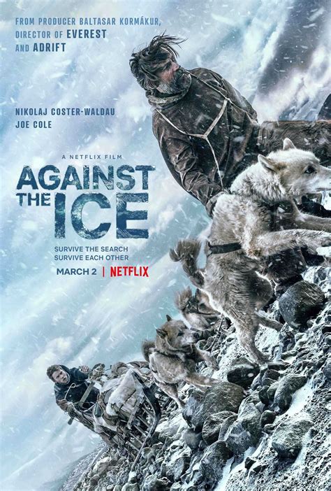 against the ice cast