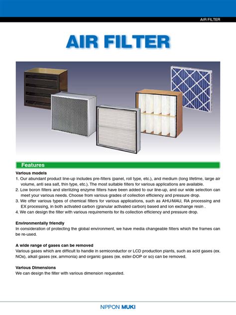 Air Filter Catalog
