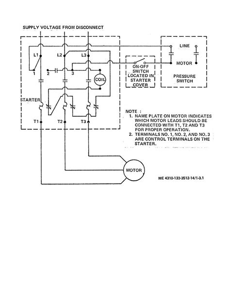 air pressor wiring diagram schematic 
