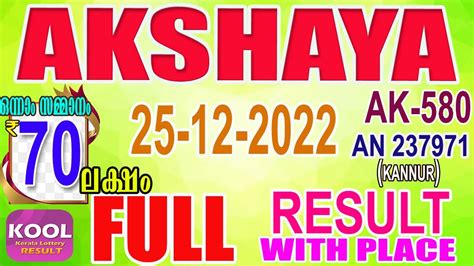 akshaya bhagyakuri today result