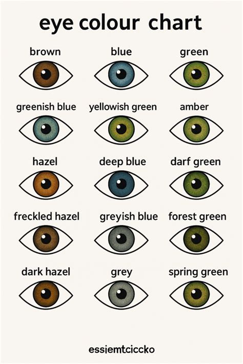 All Eye Colors Chart