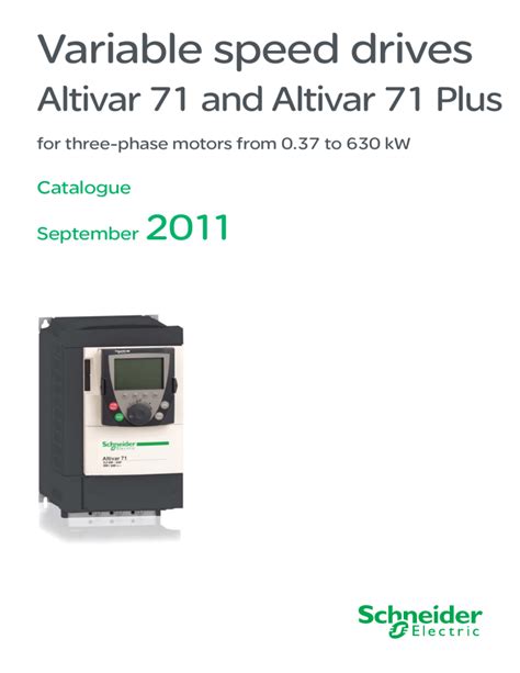 Altivar 71 Variable Speed Drives Catalogue