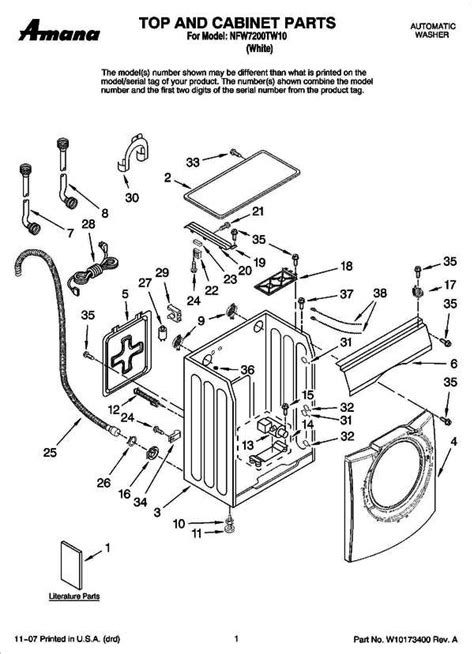 amana washer motor wire diagram 