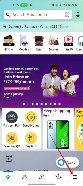 amazon android app home screen, Amazon app redesign