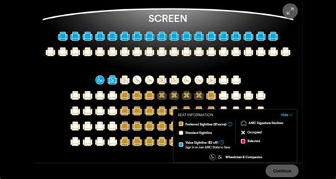 Amc Seating Chart